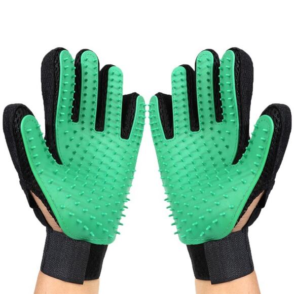NEW Dog pet grooming mitts gloves for washing grooming massage deshedding B83 - Picture 1 of 4